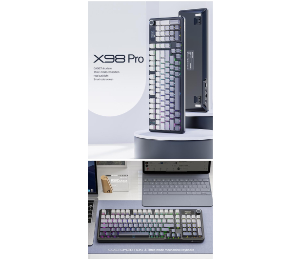 Attack Shark X98PRO Wireless Full-size layout gradient - 1472698 - zdjęcie 11
